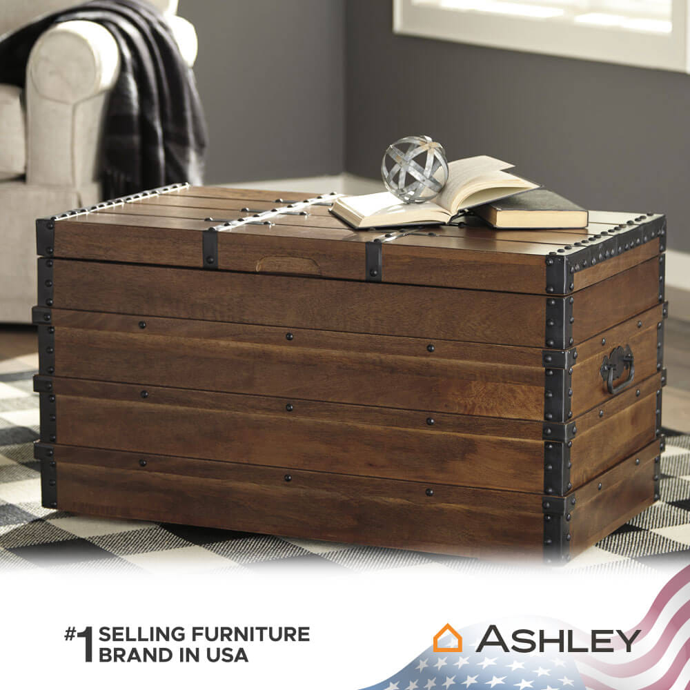 โต๊ะกลาง พร้อมที่เก็บของ ASHLEY FURNITURE HOMESTORE รุ่น KETTLEBY/87 สีน้ำตาล_7