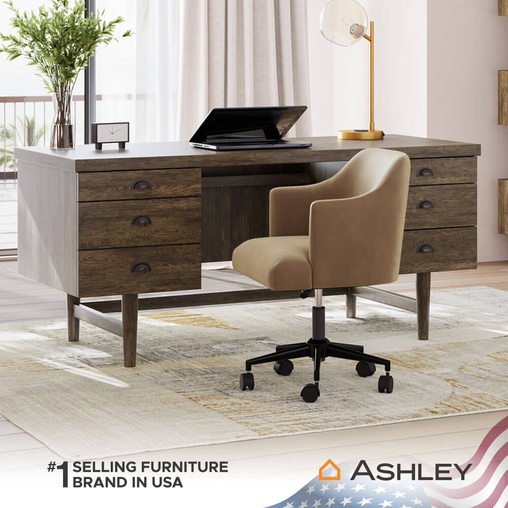 โต๊ะทำงาน ASHLEY FURNITURE HOMESTORE รุ่น AUSTANNY/168 สีน้ำตาล