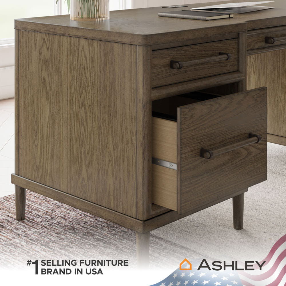 โต๊ะทำงาน ASHLEY FURNITURE HOMESTORE รุ่น ROANHOWE/171 สีน้ำตาล