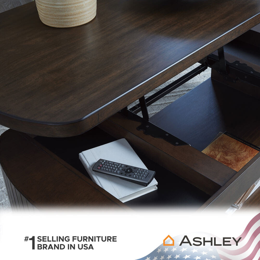 โต๊ะกลาง พร้อมลิฟท์ท็อป ASHLEY FURNITURE HOMESTORE รุ่น KORESTONE/142 สีน้ำตาลเข้ม_8