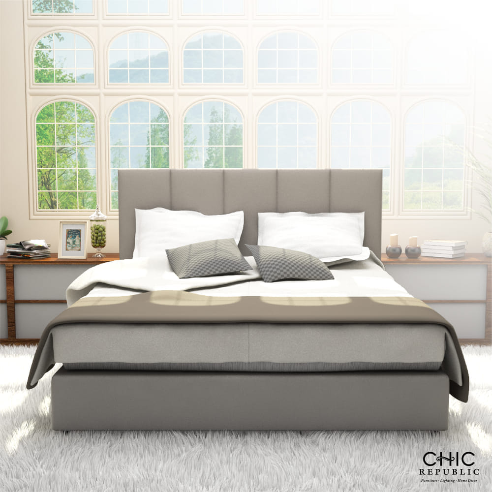 เตียง 6 ฟุต  CHIC REPUBLIC รุ่น ARAYA/180 สีเทาเข้มเทรนดี้