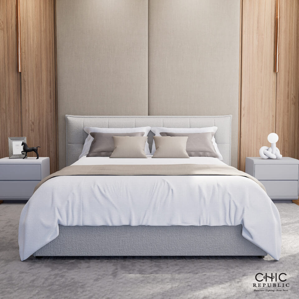 เตียง 5 ฟุต CHIC REPUBLIC รุ่น HYDE/150 สีเบจ_8