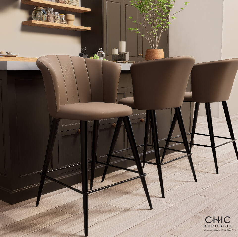 เก้าอี้บาร์ CHIC REPUBLIC รุ่น HARPER/65 สีน้ำตาล_8