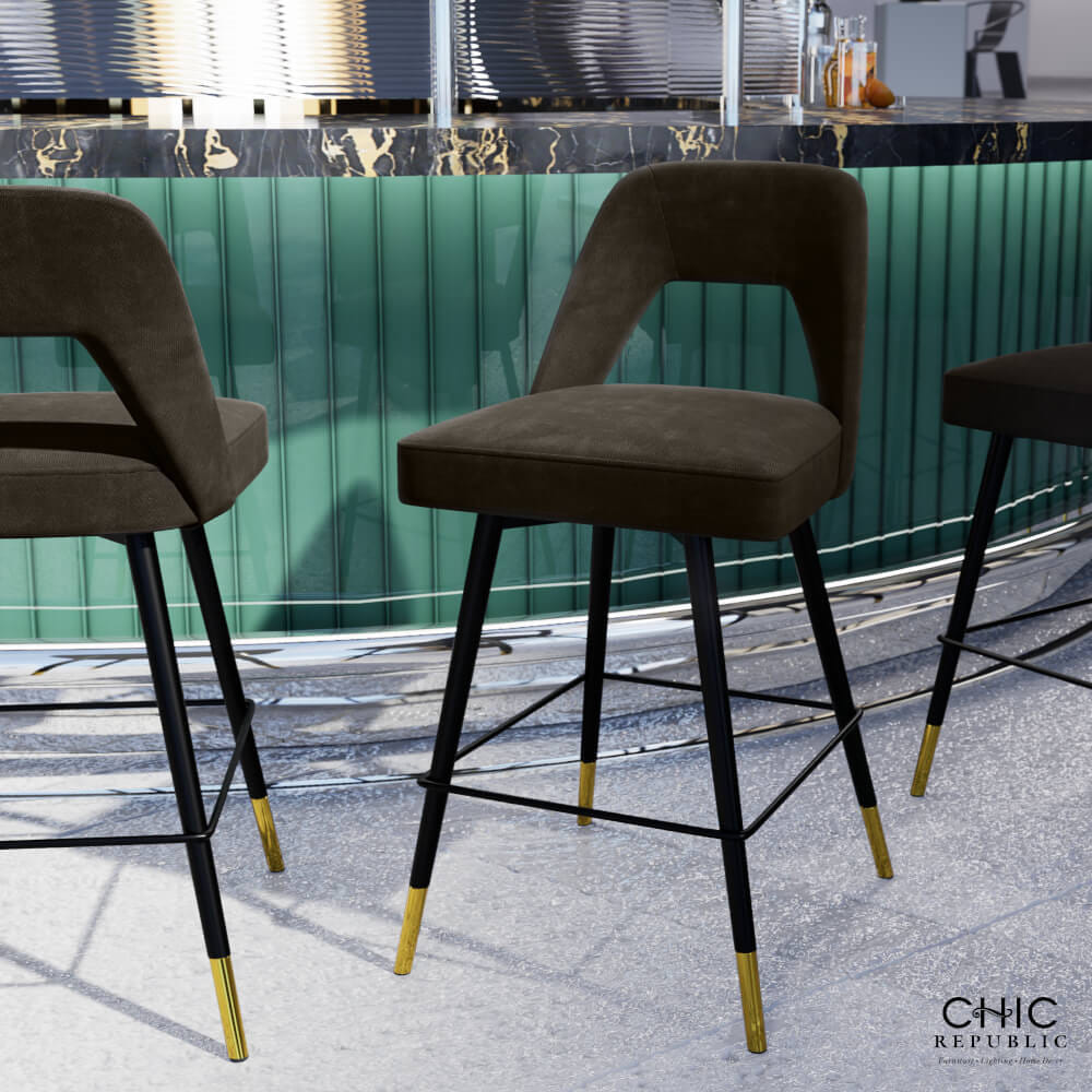 เก้าอี้บาร์ CHIC REPUBLIC รุ่น KRYSTEN/65 สีน้ำตาลเข้ม_9