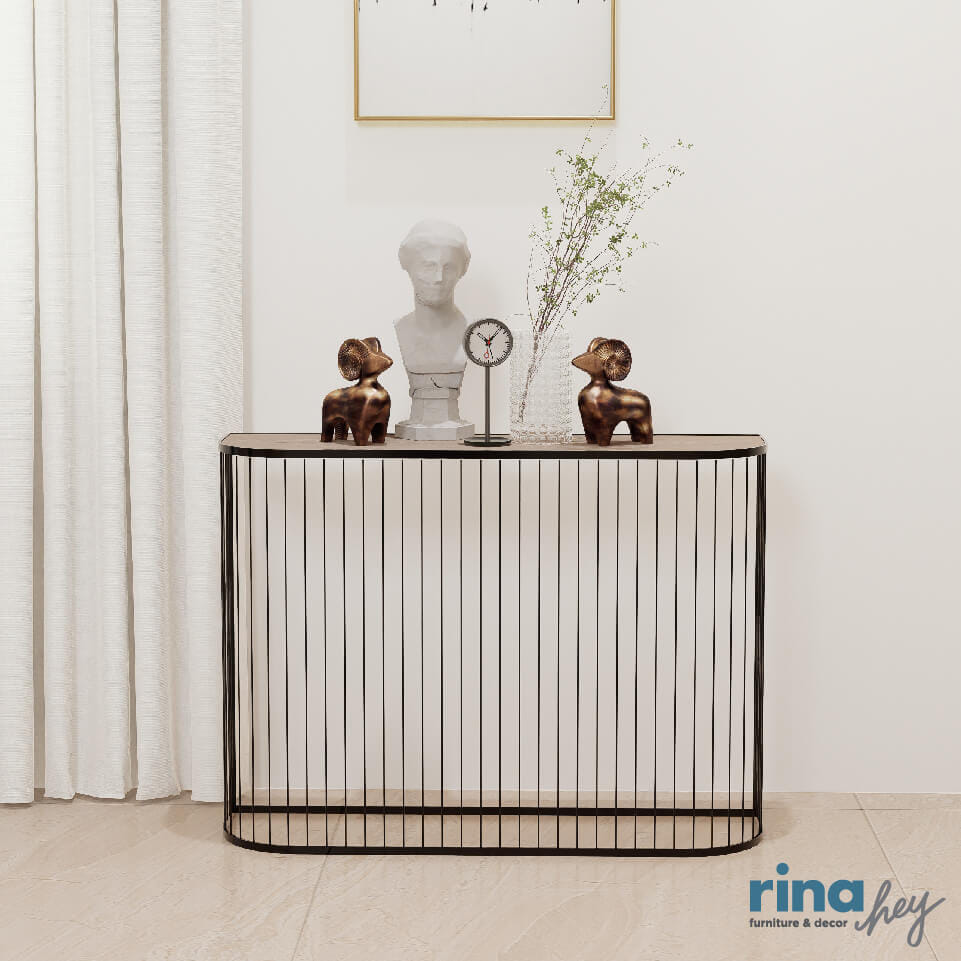 โต๊ะคอนโซล RINA HEY รุ่น REMI/100 สีดำ_7