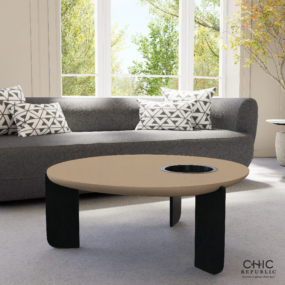 โต๊ะกลาง CHIC REPUBLIC รุ่น CASTEL/80 สีน้ำตาลอมเทา_7