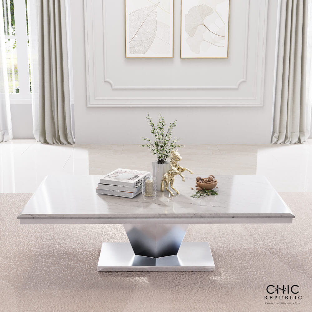 โต๊ะกลาง CHIC REPUBLIC รุ่น JASPER PLUS-CH/130 MARBLE สีขาว_7