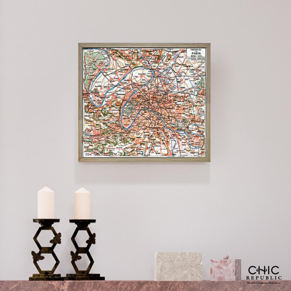 ภาพติดฝาผนัง CHIC REPUBLIC รุ่น GEO-PARIS/45X35 สีไม้ธรรมชาติ_3