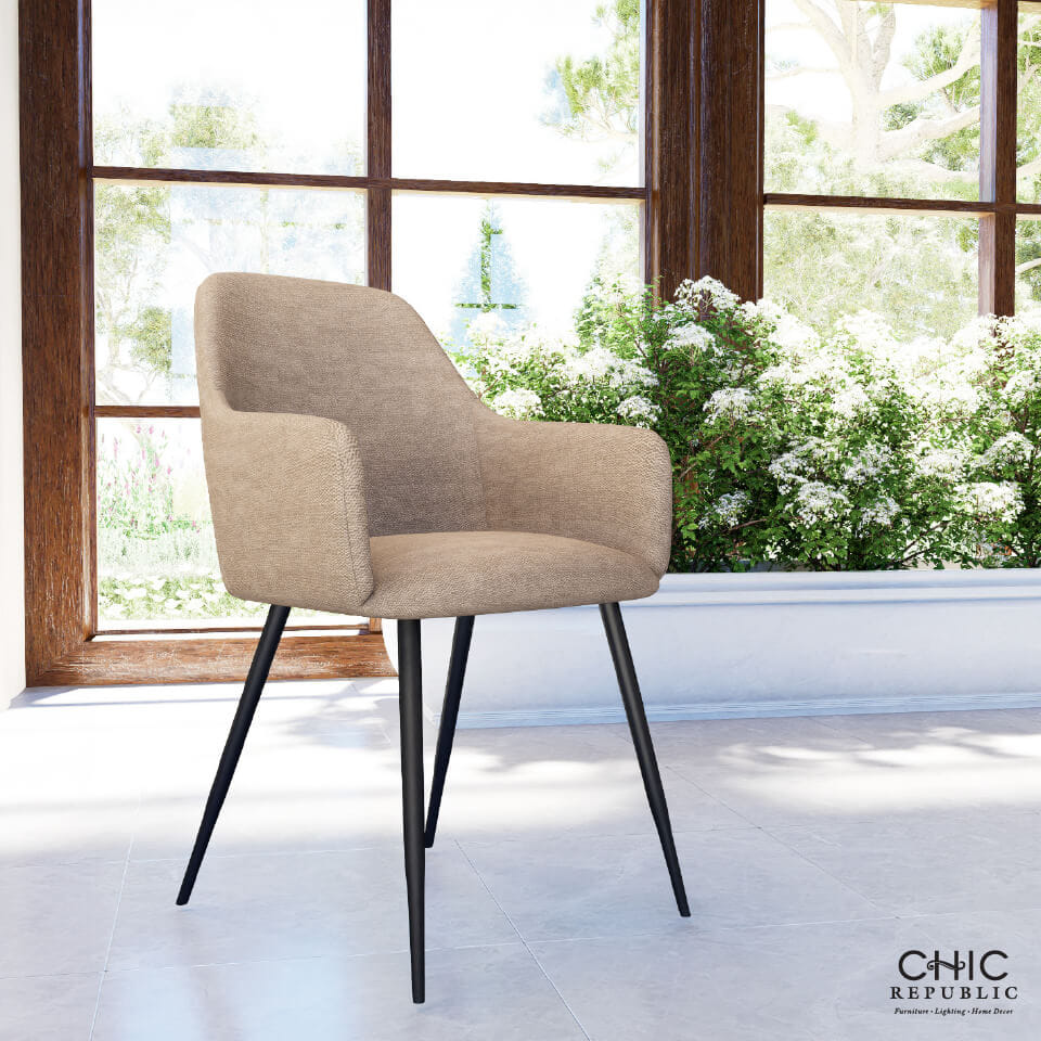 เก้าอี้รับประทานอาหาร CHIC REPUBLIC รุ่น BRADY สีน้ำตาลอ่อน_8