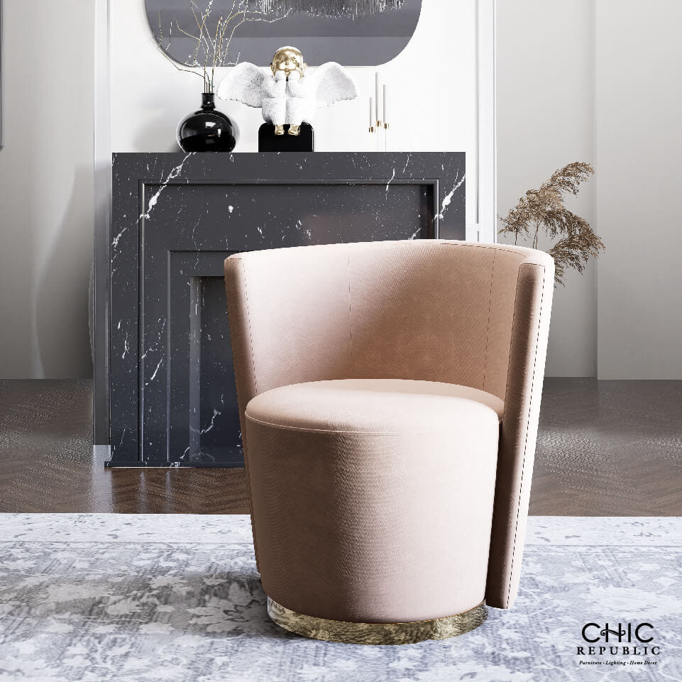 โซฟา 1 ที่นั่งแบบหมุนได้ CHIC REPUBLIC รุ่น MELLOW/1 สีเบจ_9