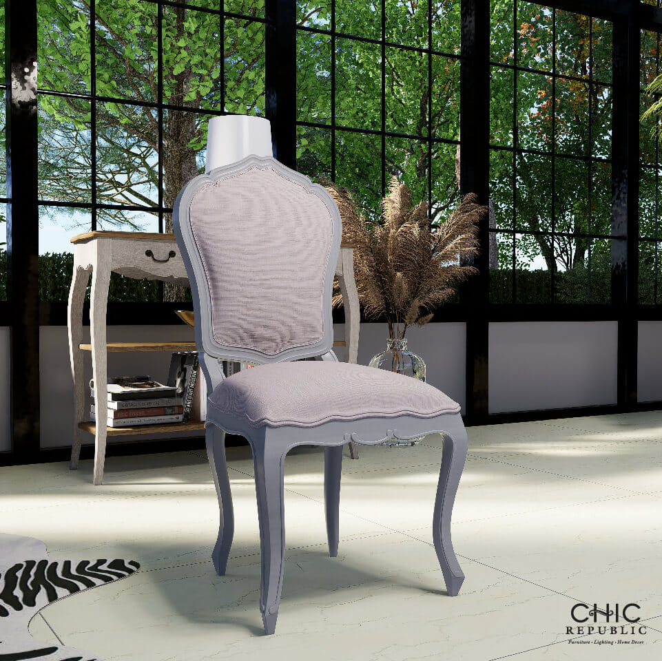 เก้าอี้รับประทานอาหาร CHIC REPUBLIC รุ่น CREEK สีเทาวินเทจ_5