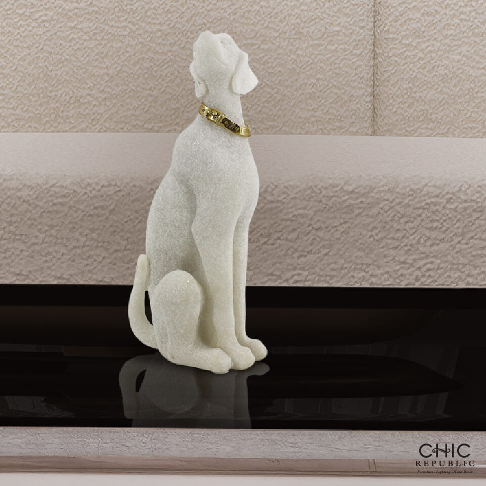 รูปปั้นแต่งบ้าน CHIC REPUBLIC รุ่น AINA/25.5 สีขาว_5