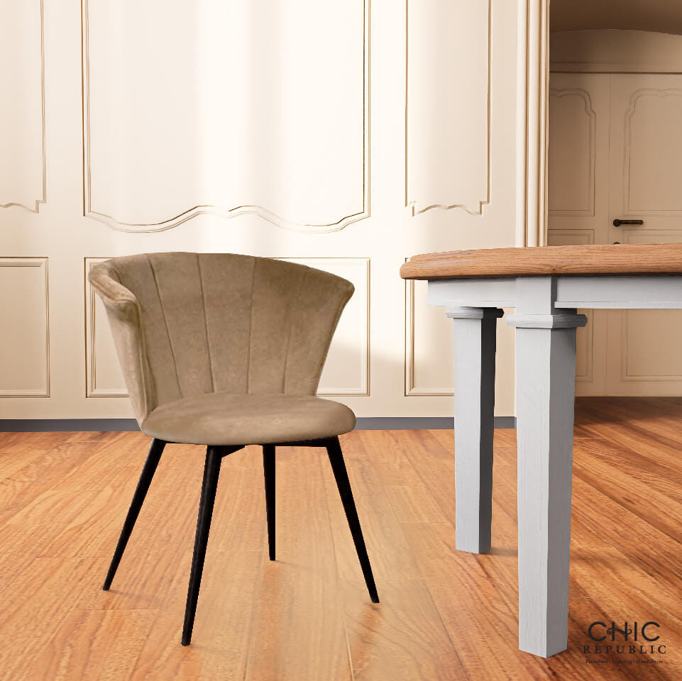 เก้าอี้รับประทานอาหาร CHIC REPUBLIC รุ่น BOTON สีน้ำตาลอ่อน_6