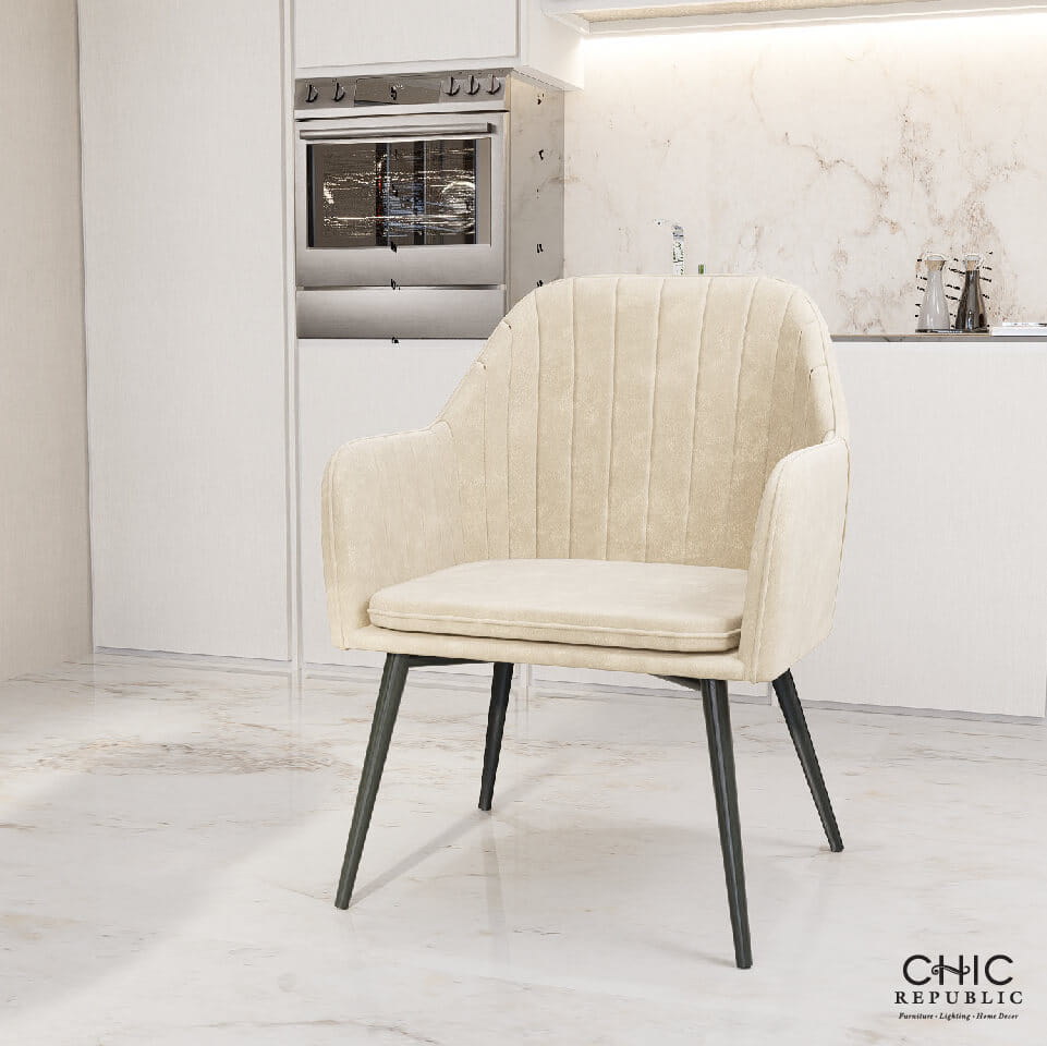 เก้าอี้รับประทานอาหาร CHIC REPUBLIC รุ่น AMARNA สีน้ำตาลอ่อน_7