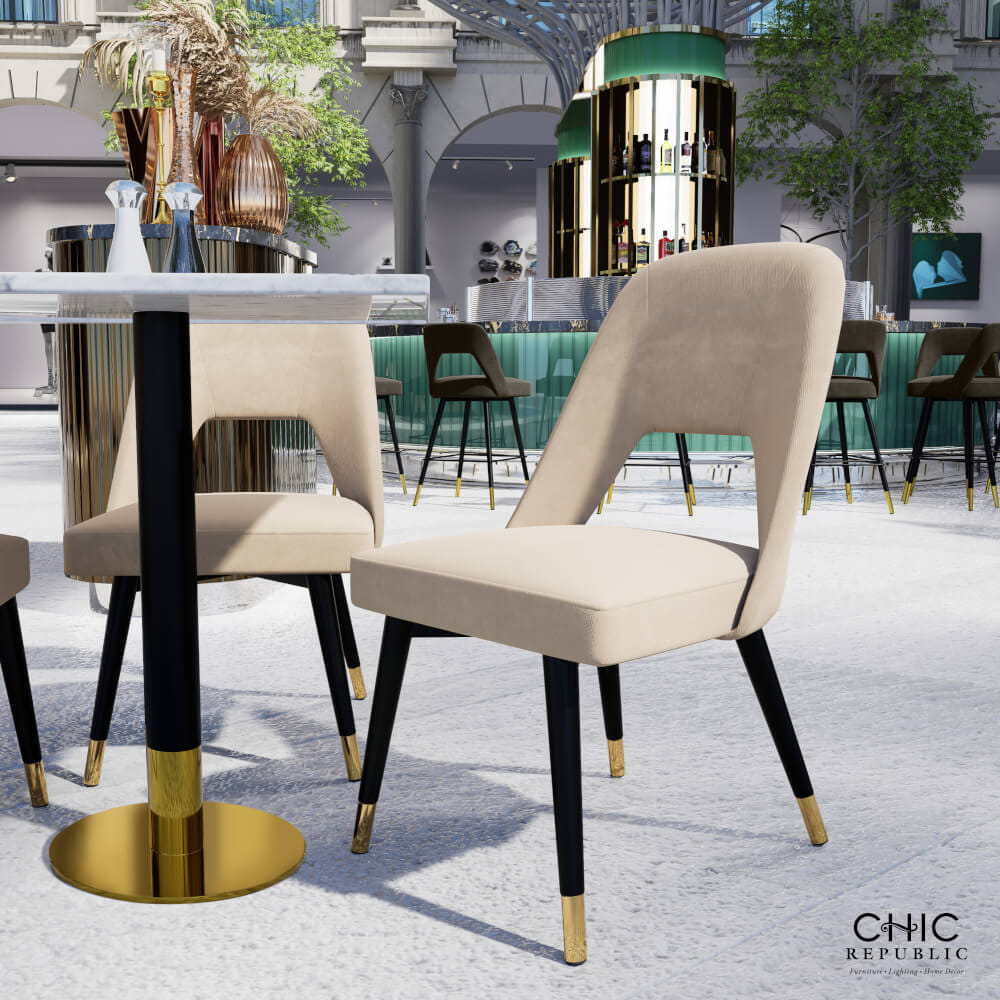 เก้าอี้รับประทานอาหาร CHIC REPUBLIC รุ่น KALLISTO สีน้ำตาลอ่อน_8