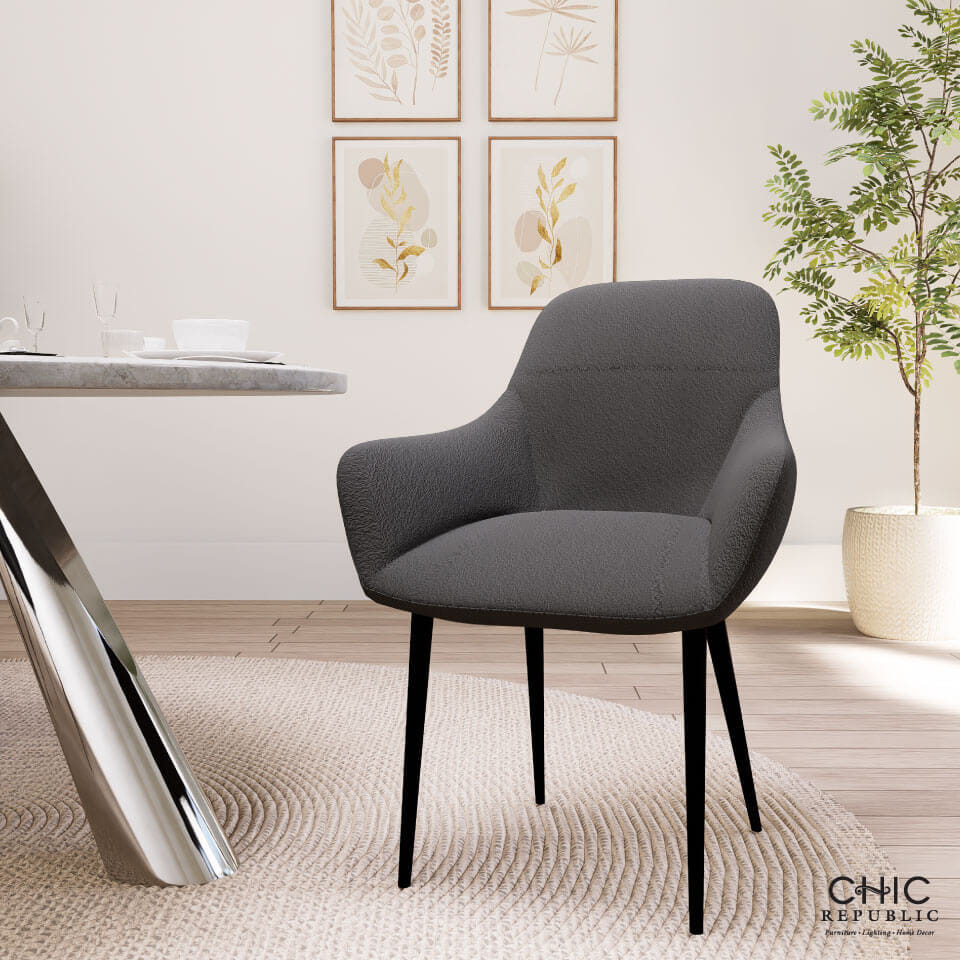 เก้าอี้รับประทานอาหาร CHIC REPUBLIC รุ่น ALBERTA สีเทา_8