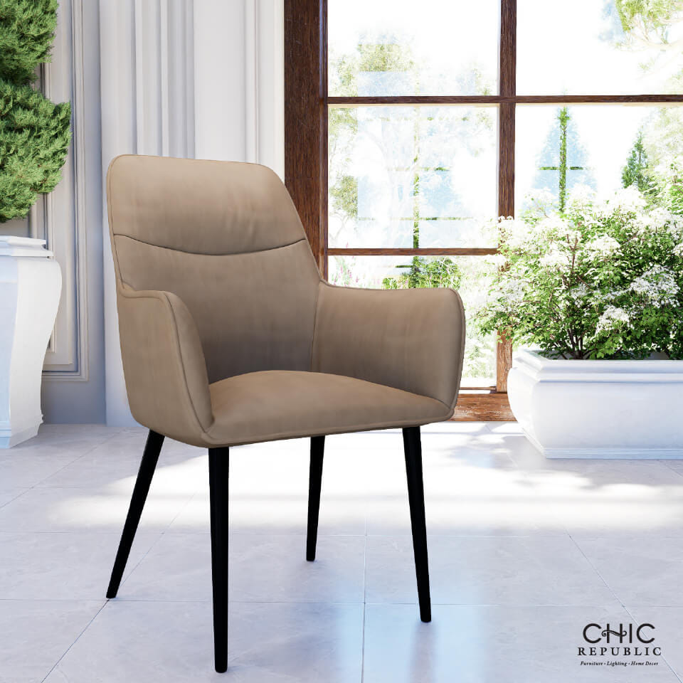 เก้าอี้รับประทานอาหาร CHIC REPUBLIC รุ่น ALBERTA สีน้ำตาล_8
