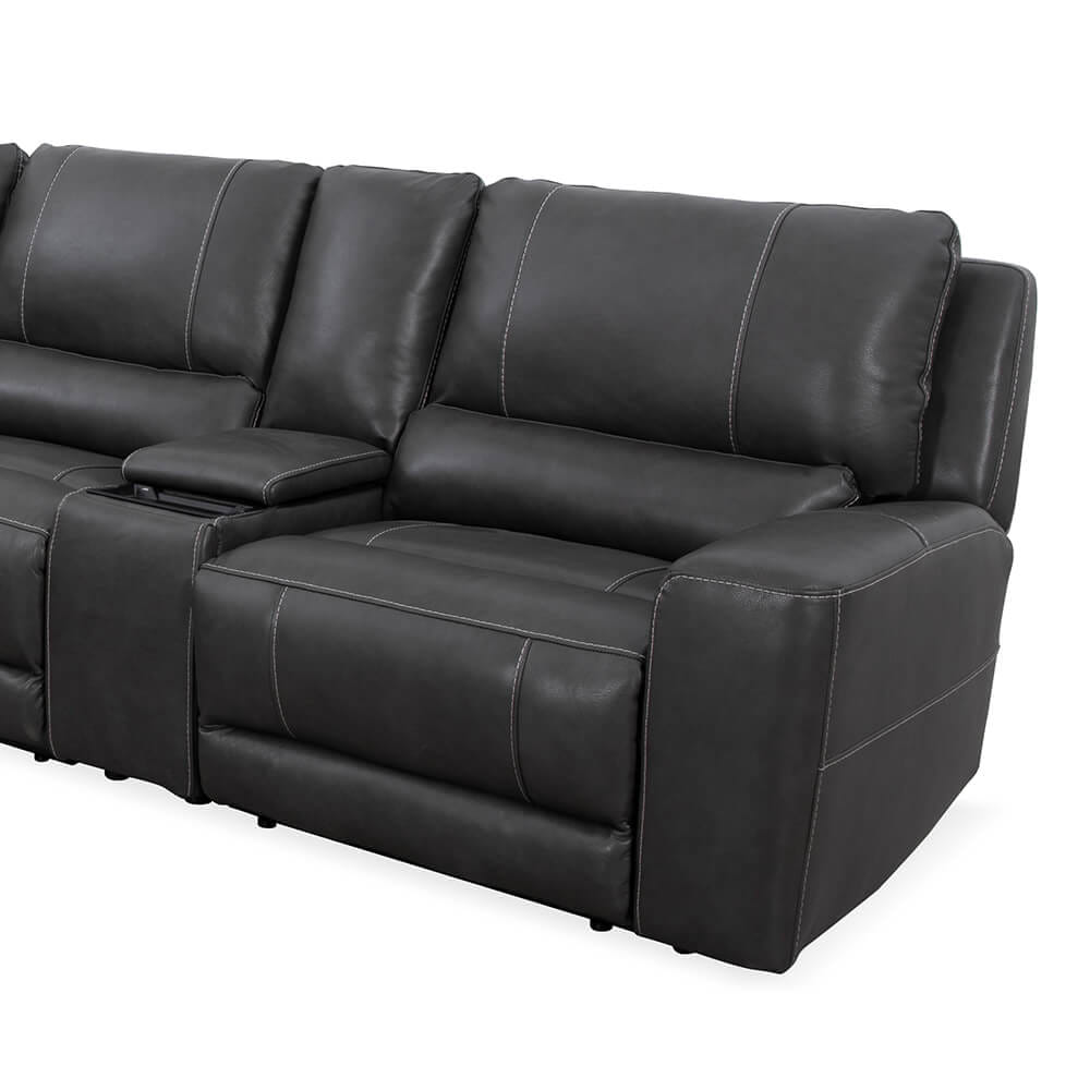 โซฟาปรับเอนนอนเข้ามุมด้านขวา/ไฟฟ้า CHIC REPUBLIC รุ่น HACKETT/RRRM-R สีเทาเข้ม_6