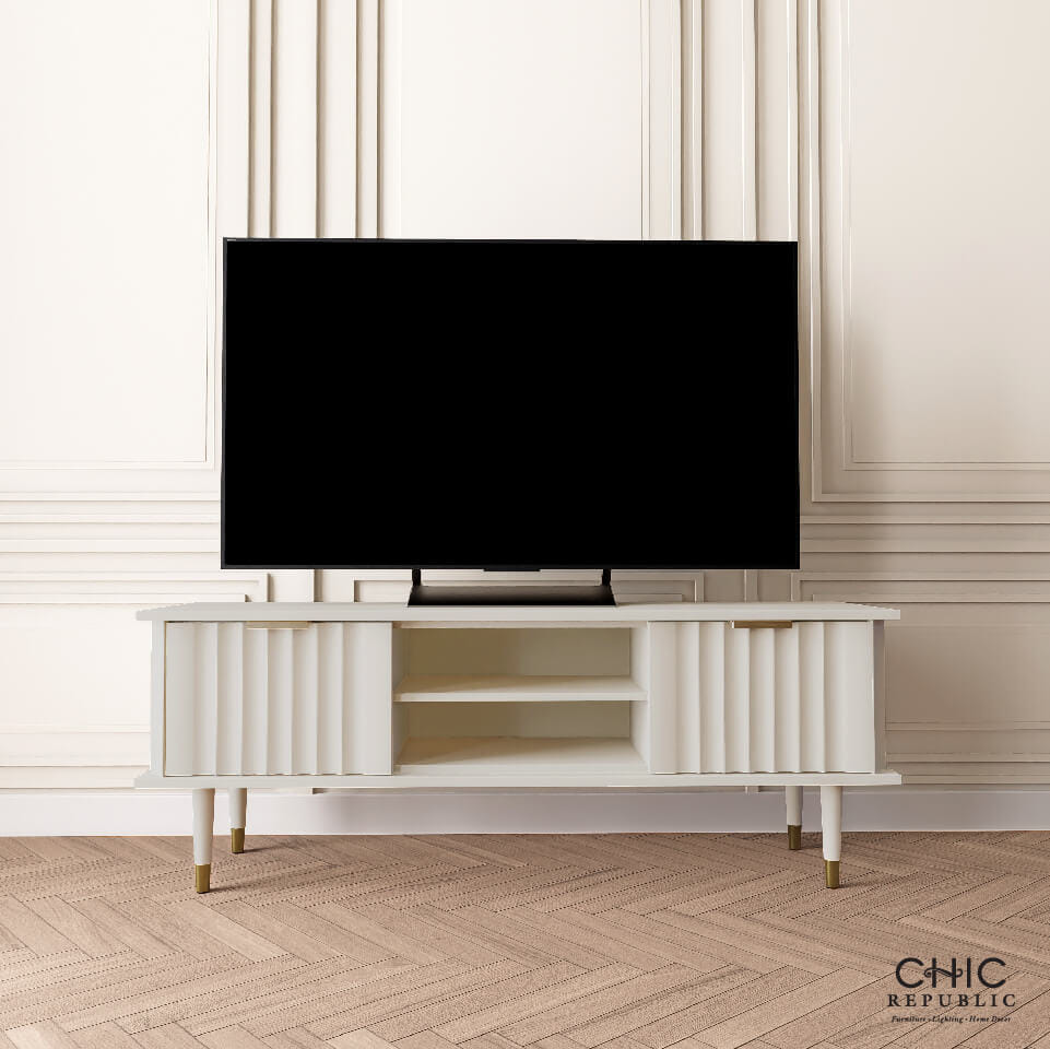 ตู้วางทีวี CHIC REPUBLIC รุ่น CLARA/160 สีขาววินเทจ_7