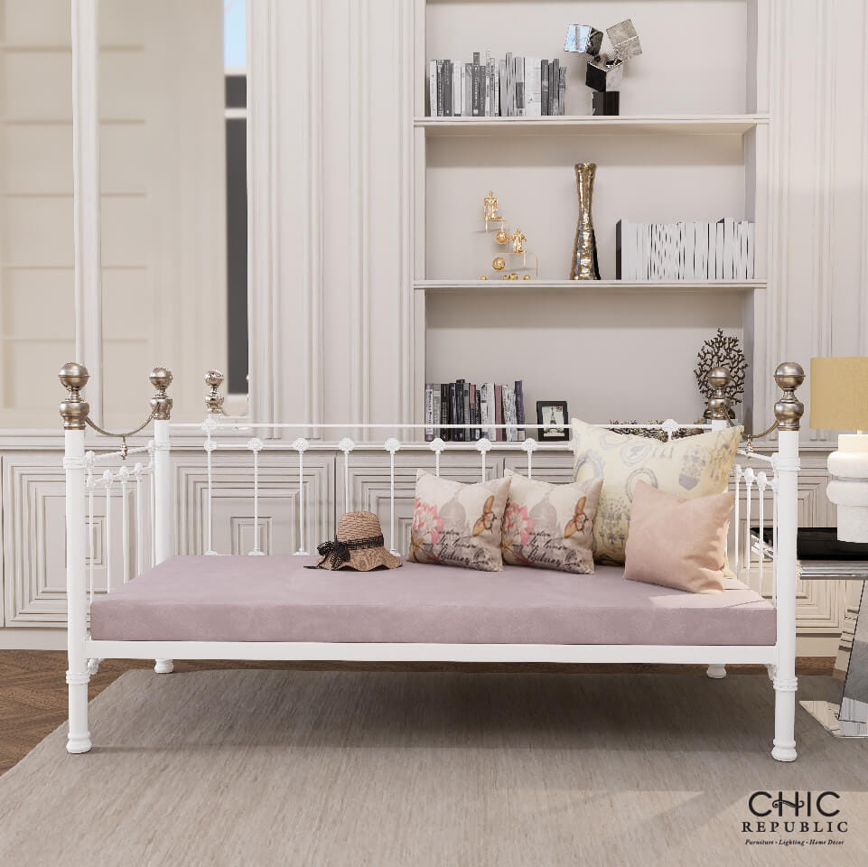 โซฟาเบดพร้อมเบาะ CHIC REPUBLIC รุ่น ELIZABETH สีขาว_8