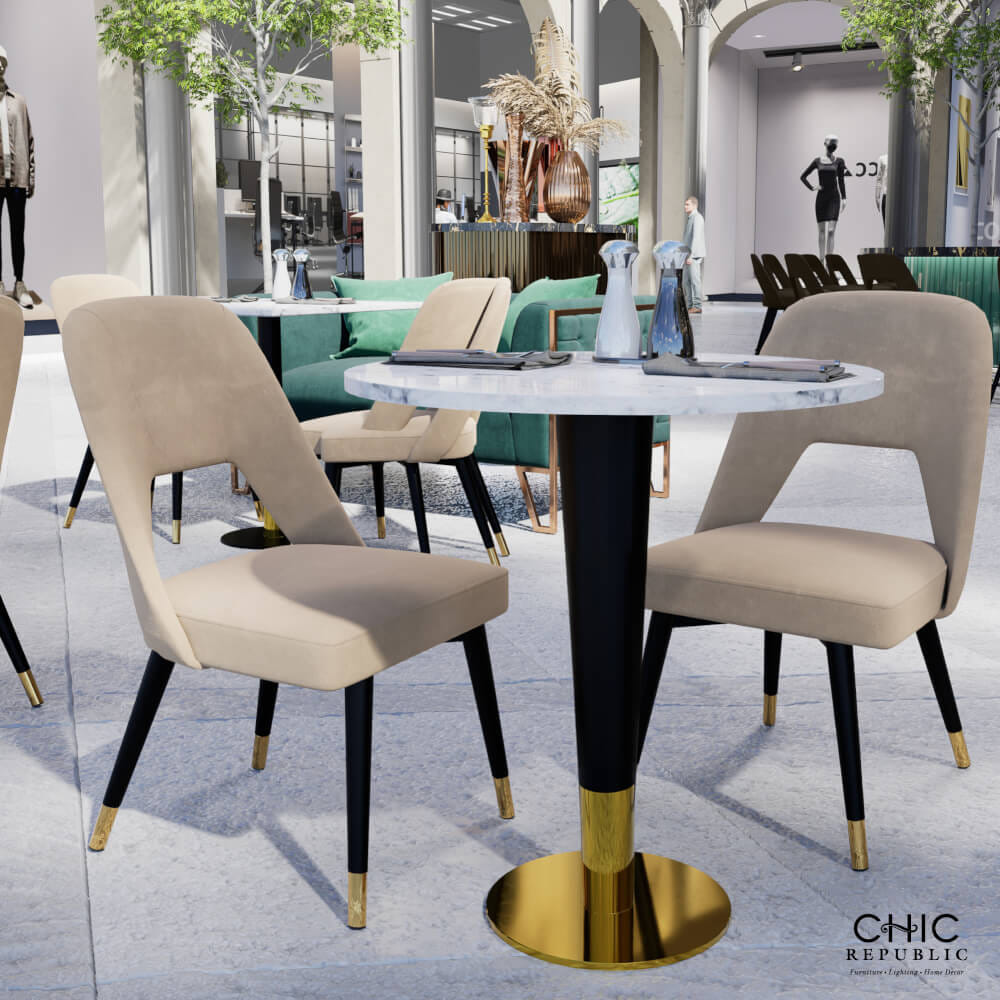 โต๊ะอาหาร CHIC REPUBLIC รุ่น CONE CIRCLE-GV/80 สีขาว_8