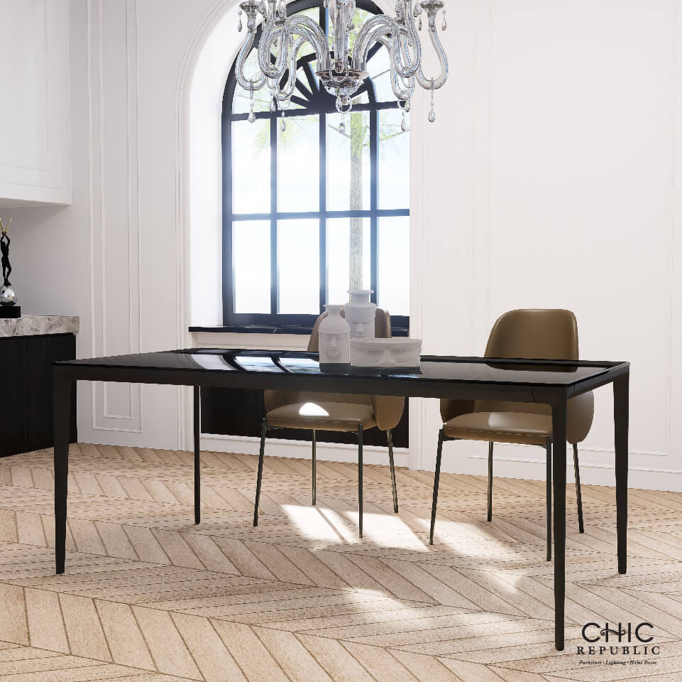 โต๊ะอาหาร CHIC REPUBLIC รุ่น NORSE/180 สีดำ_5