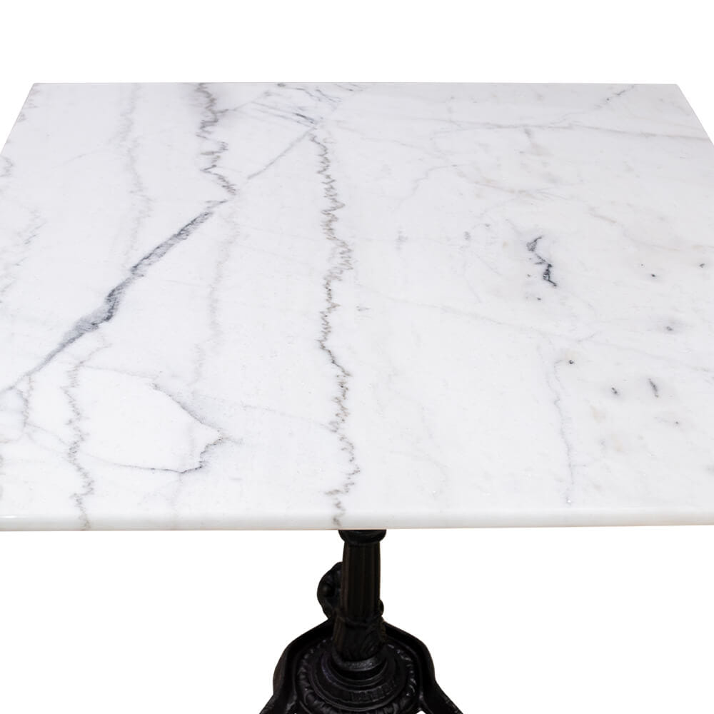 โต๊ะอาหารท็อปหินอ่อน CHIC REPUBLIC รุ่น PALAZZI SQUARE/80 สีขาว_6