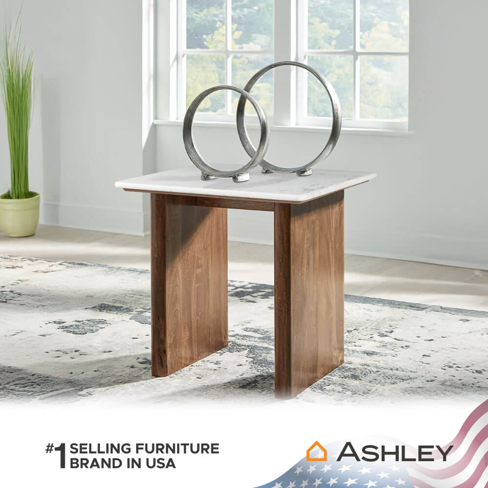 โต๊ะข้าง ASHLEY FURNITURE HOMESTORE รุ่น ISANTI/58 สีขาว_6