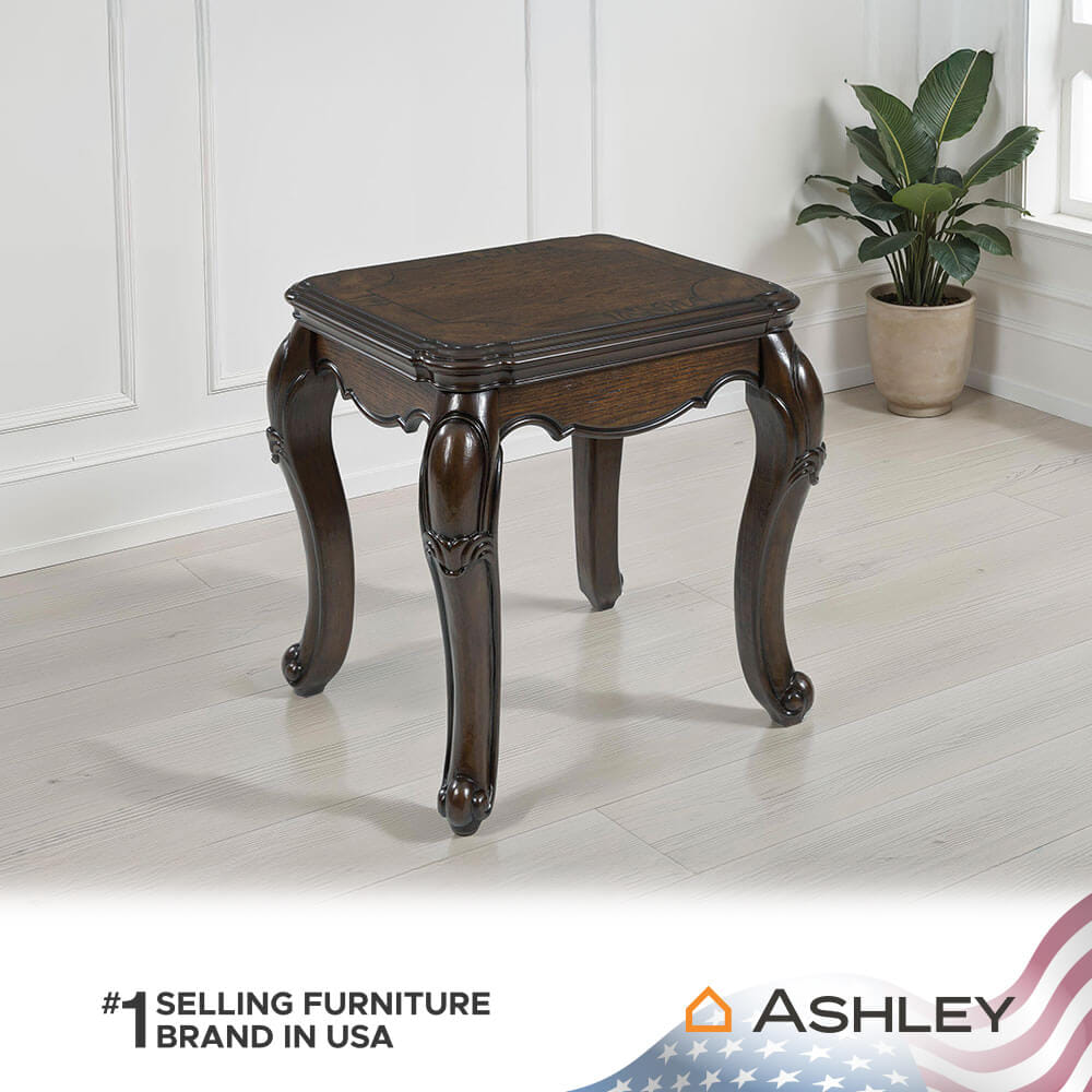โต๊ะข้าง ASHLEY FURNITURE HOMESTORE รุ่น MAYLEE/63 ขนาด 63 ซม. สีน้ำตาลเข้ม