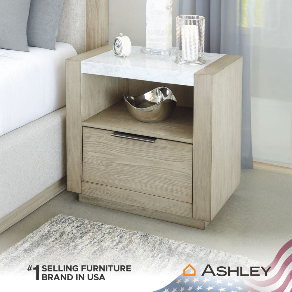 ตู้ข้างเตียง ASHLEY FURNITURE HOMESTORE รุ่น HENNINGTON สีไม้ธรรมชาติ_7