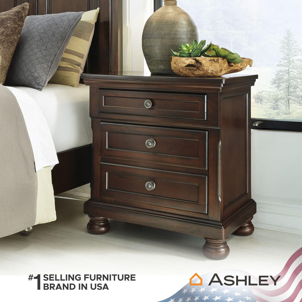 ตู้ข้างเตียง ASHLEY FURNITURE HOMESTORE รุ่น PORTER สีน้ำตาล_6