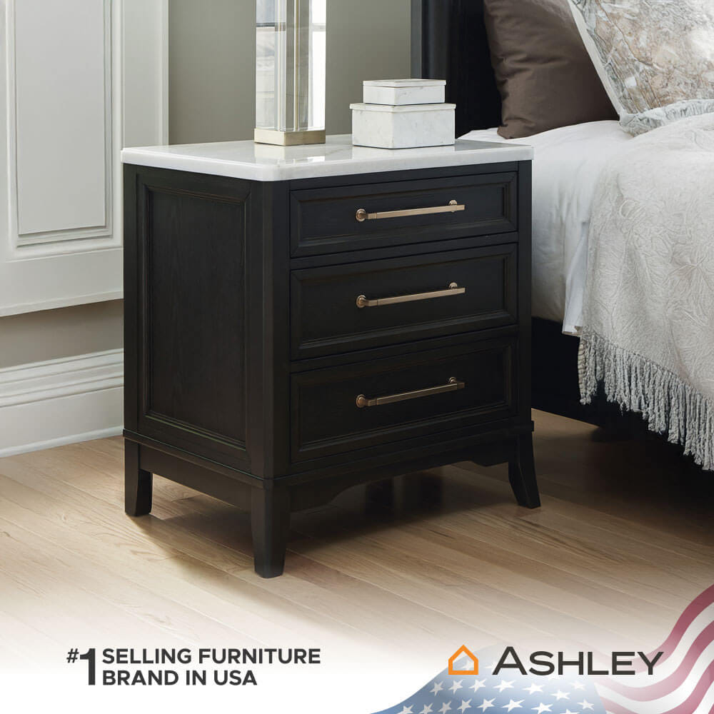 ตู้ข้างเตียง ASHLEY FURNITURE HOMESTORE รุ่น WELLTERN สีดำ_10