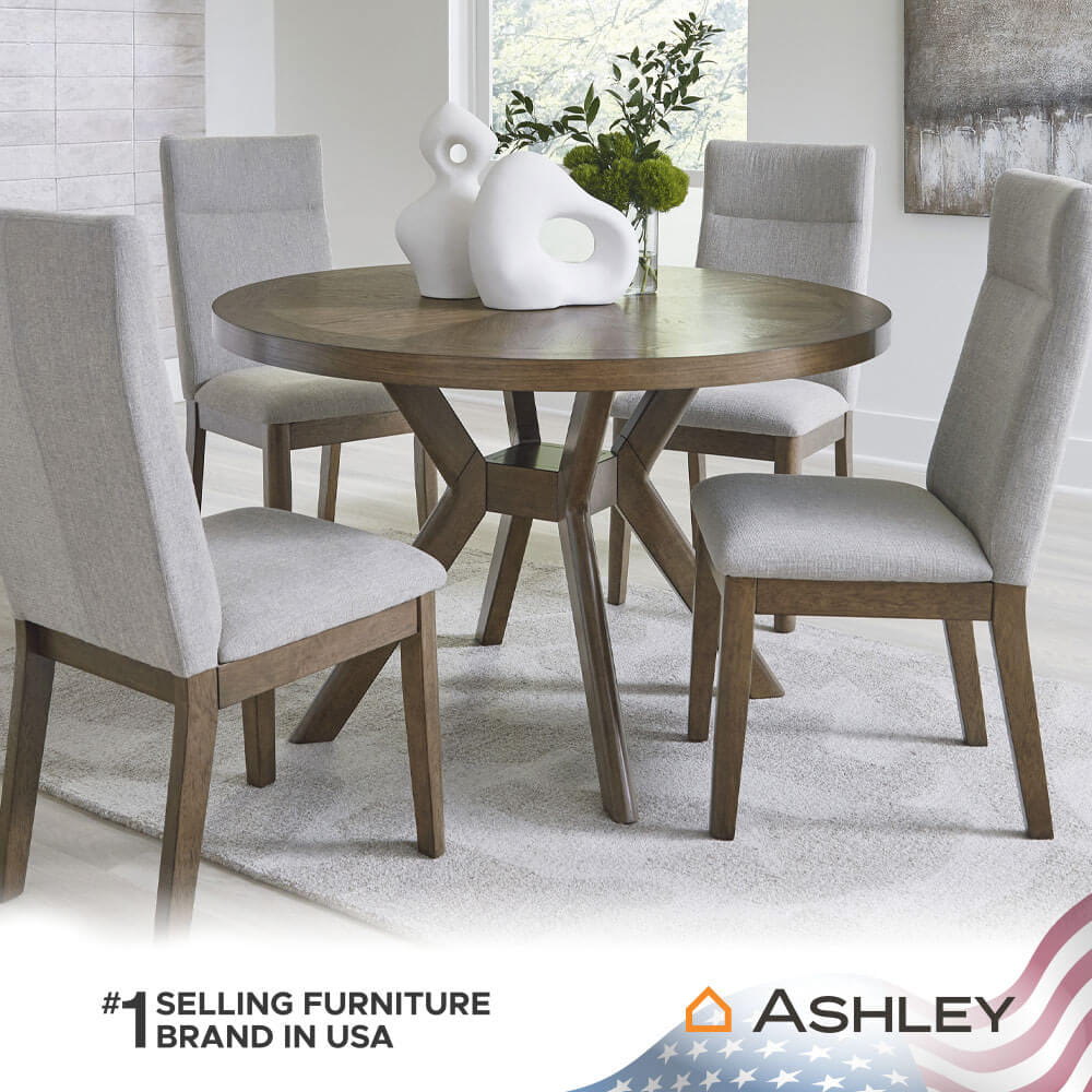 เก้าอี้ทานข้าว ASHLEY FURNITURE HOMESTORE รุ่น ROANHOWE สีเบจ