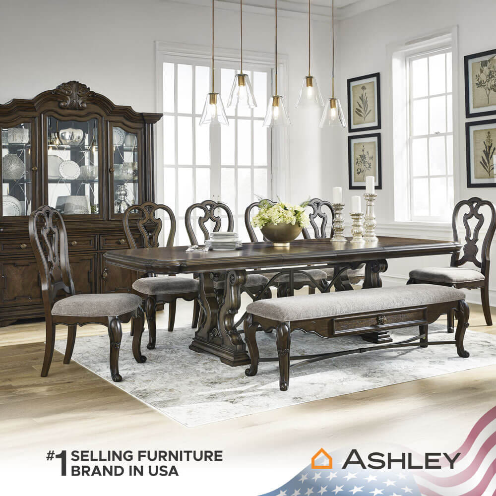 เก้าอี้ทานข้าว ASHLEY FURNITURE HOMESTORE รุ่น MAYLEE/54 สีน้ำตาลเข้ม