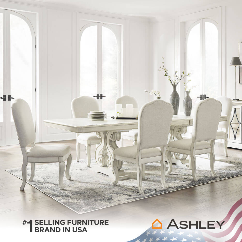 เก้าอี้ทานข้าว ASHLEY FURNITURE HOMESTORE รุ่น ARLENDYNE สีขาว_7
