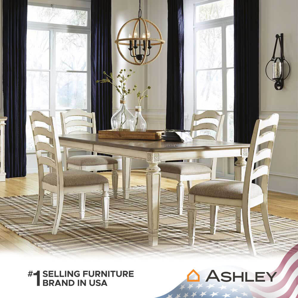 เก้าอี้ทานข้าว ASHLEY FURNITURE HOMESTORE รุ่น REALYN สีน้ำตาลอ่อน_6