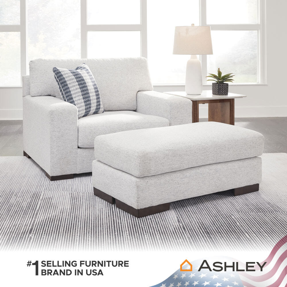 สตูล ASHLEY FURNITURE HOMESTORE รุ่น BELVOIR สีขาว