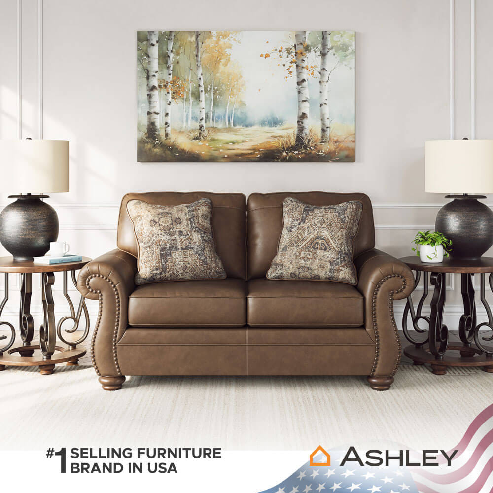 โซฟา 2 ที่นั่ง ASHLEY FURNITURE HOMESTORE รุ่น SHADSBURNE/2 สีน้ำตาล