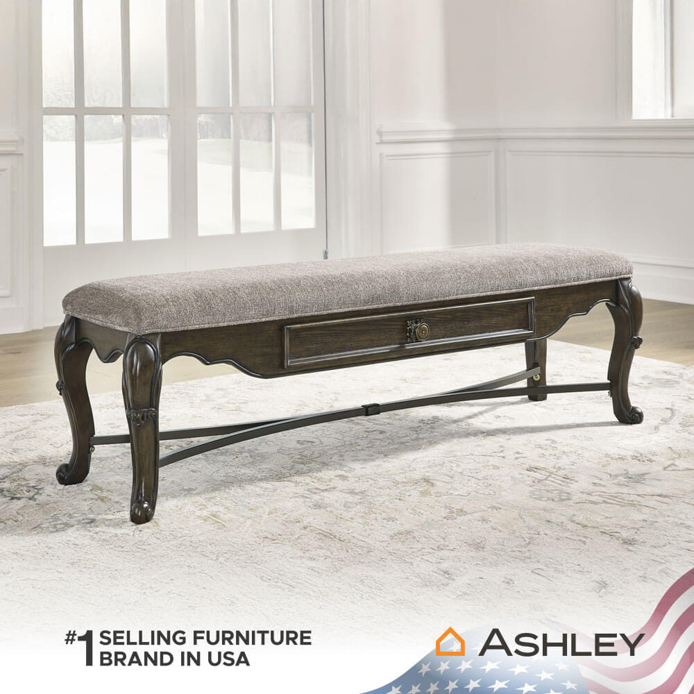 ม้านั่งพร้อมลิ้นชัก ASHLEY FURNITURE HOMESTORE รุ่น MAYLEE/160 สีน้ำตาลเข้ม_7