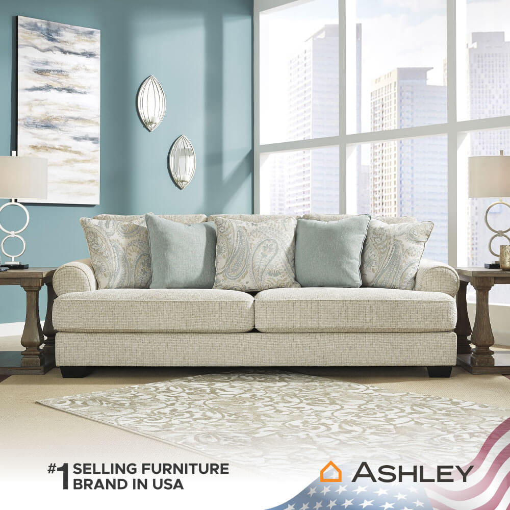 โซฟา 3 ที่นั่ง ASHLEY FURNITURE HOMESTORE รุ่น MONAGHAN/3 สีเบจ