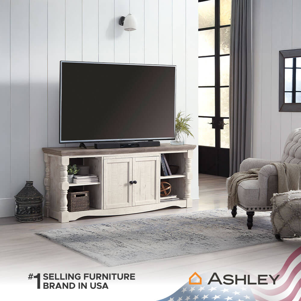 ตู้วางทีวี ASHLEY FURNITURE HOMESTORE รุ่น HAVALANCE/170 สีขาววินเทจ