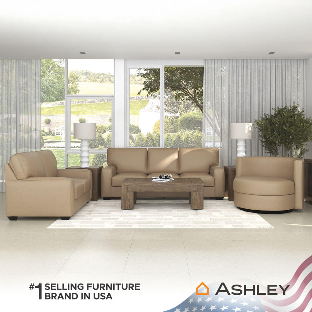 โซฟาหมุนได้ 1 ที่นั่ง ASHLEY FURNITURE HOMESTORE รุ่น PADOVA-O/1 สีน้ำตาล