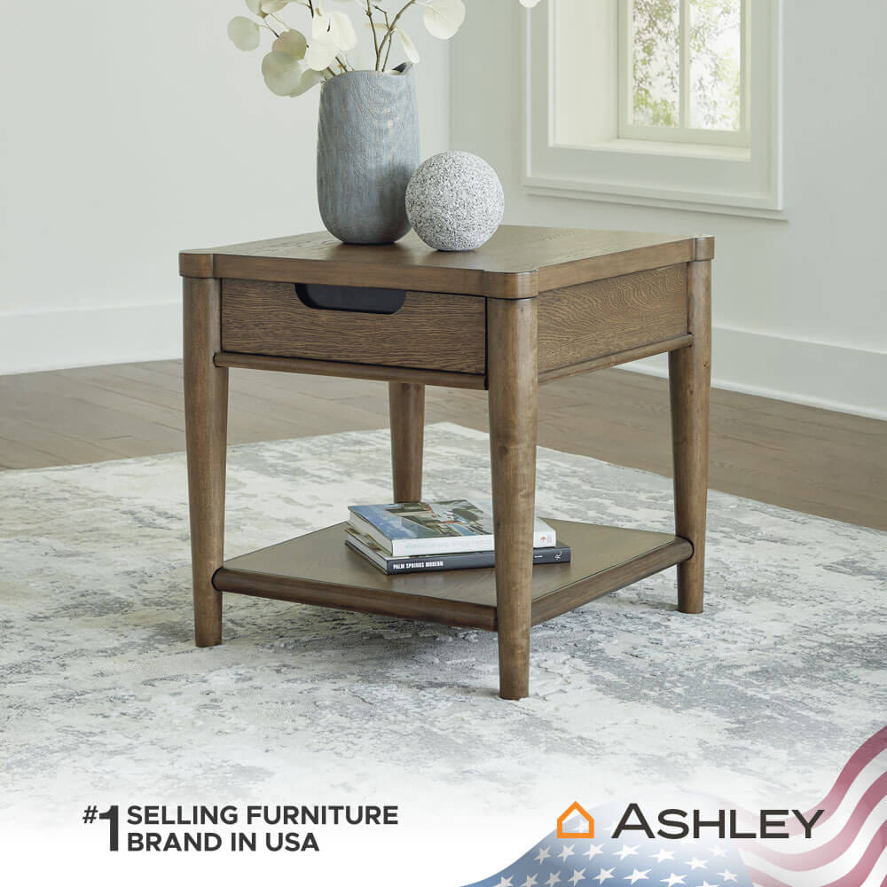 โต๊ะข้าง ASHLEY FURNITURE HOMESTORE รุ่น ROANHOWE/61 สีน้ำตาล