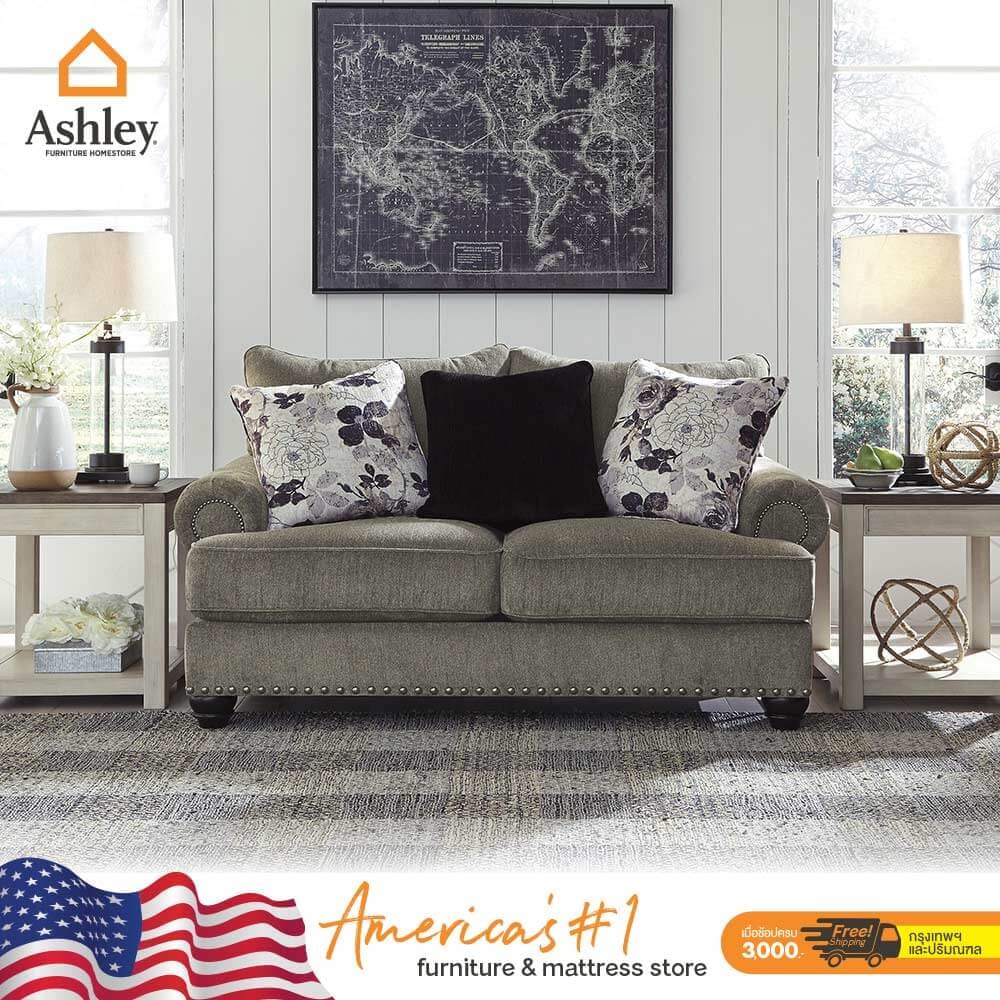 โซฟา 2 ที่นั่ง ASHLEY FURNITURE HOMESTORE รุ่น SEMBLER/2 สีเทาเข้ม