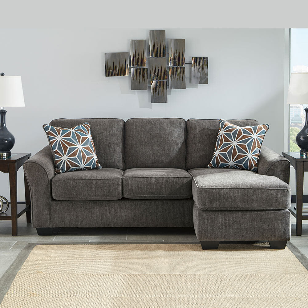 โซฟาตัว L ด้านซ้าย-ขวา ASHLEY FURNITURE HOMESTORE รุ่น BRISE/R-L สีเทาเข้ม
