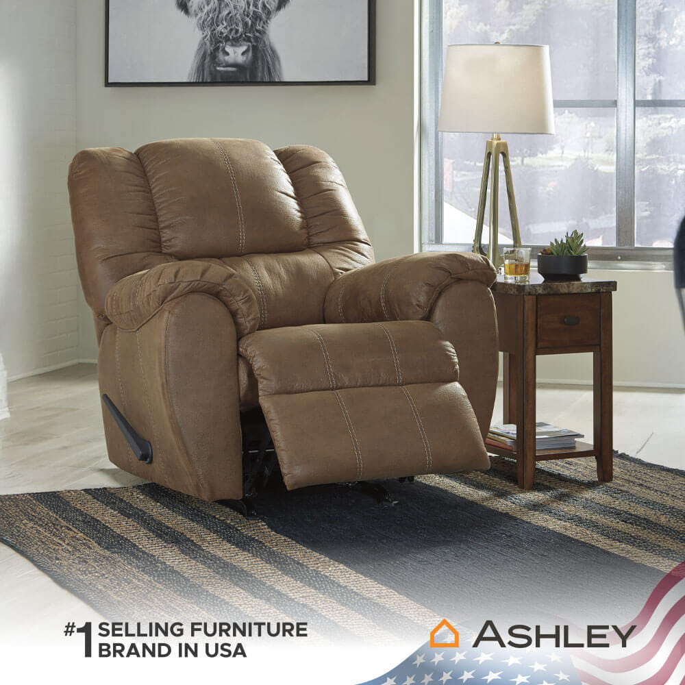 โซฟาปรับเอนนอน 1 ที่นั่ง ASHLEY FURNITURE HOMESTORE รุ่น MCGANN/1R สีน้ำตาล