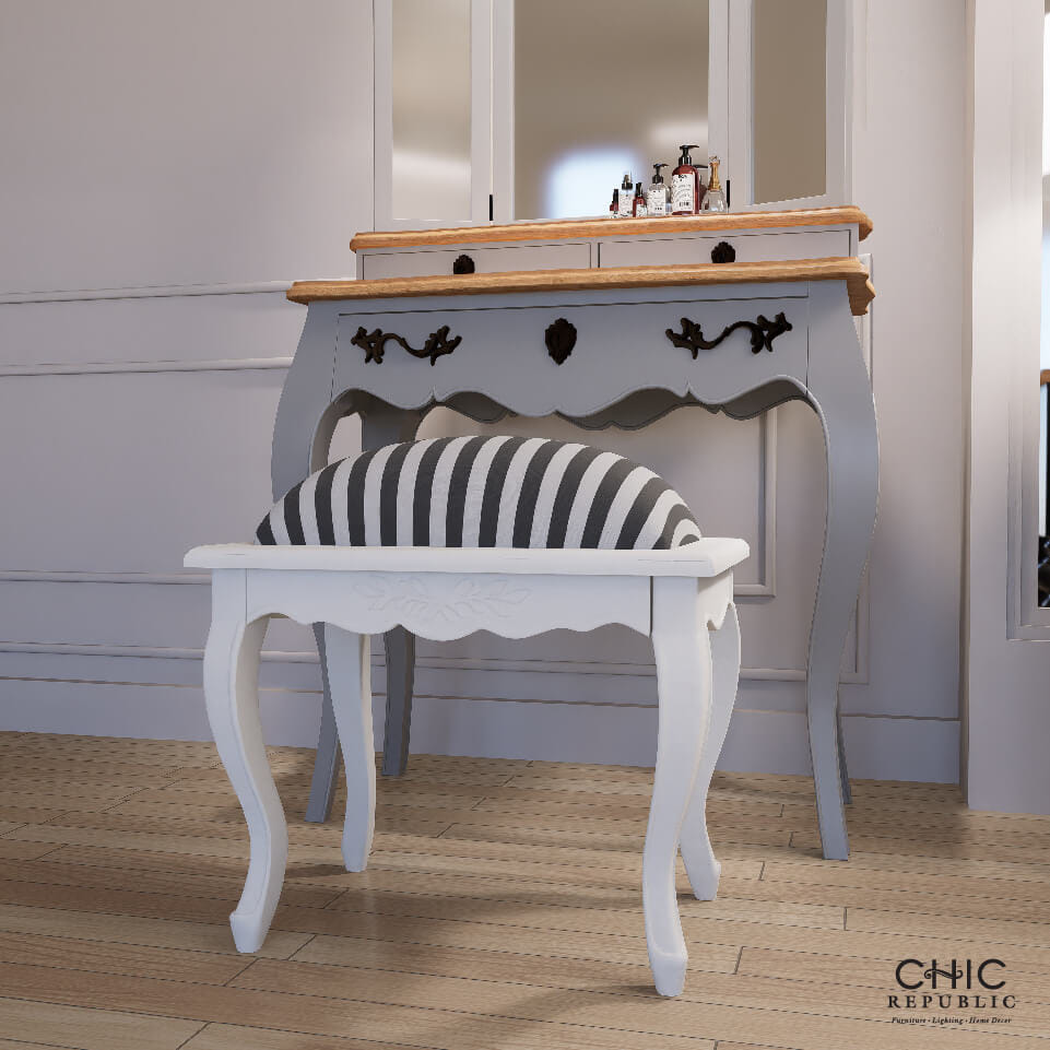 เก้าอี้สตูล CHIC REPUBLIC รุ่น SARITA สีเทาวินเทจ