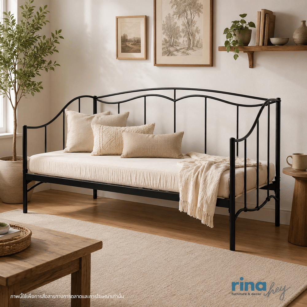 โซฟาเบด RINA HEY รุ่น BRUNSWICK PLUS สีน้ำตาลเข้ม