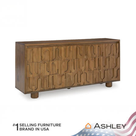 ตู้เตี้ยบานเปิด ASHLEY FURNITURE HOMESTORE รุ่น GADBURG/167 สีน้ำตาล_0