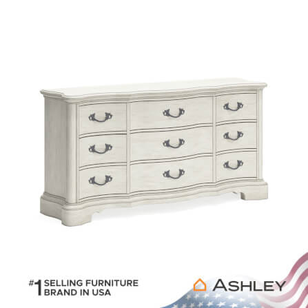 ตู้ลิ้นชัก 9 ลิ้นชัก ASHLEY FURNITURE HOMESTORE รุ่น ARLENDYNE/183 สีขาววินเทจ_0